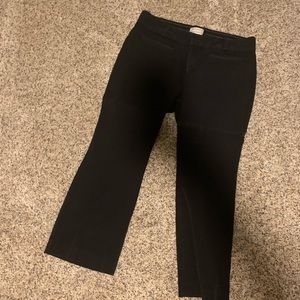 Anthropologie black cropped pants - stretch